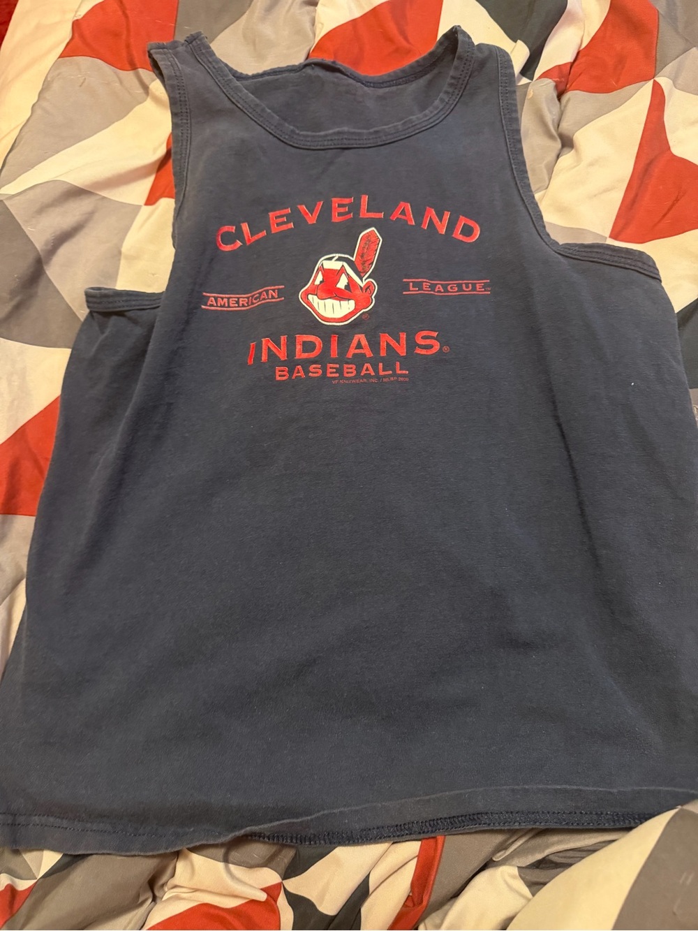 Cleveland Indians Navy Blue Kids Tank Top
